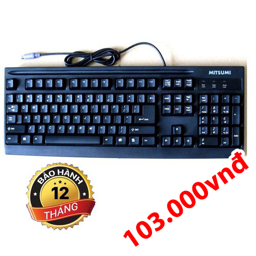 Keyboard Mitsumi PS2 - Bàn phím Mitsumi cổng PS2