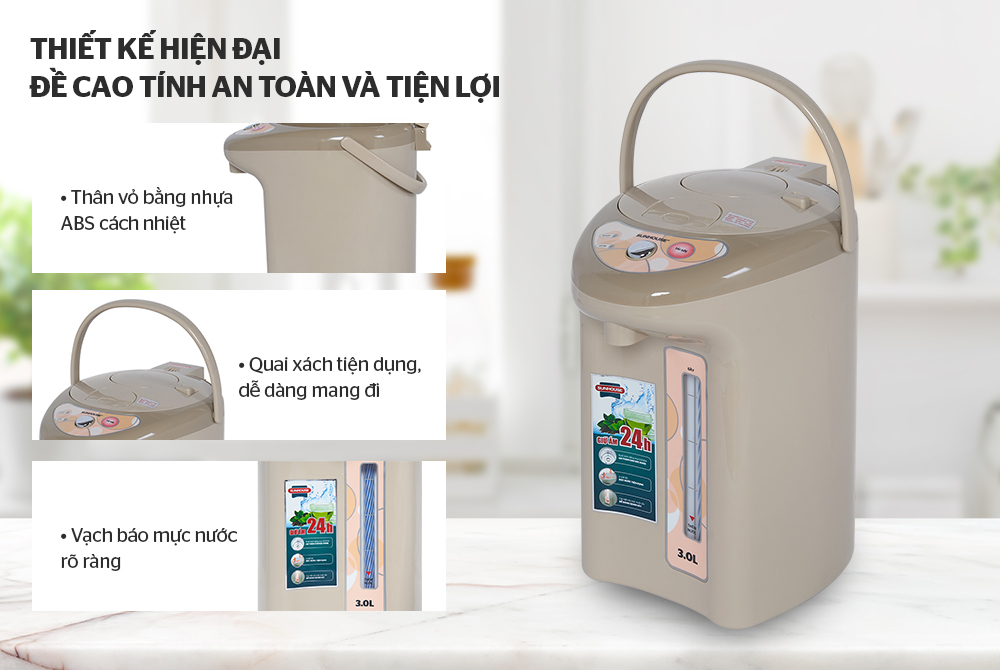 Bình thủy điện 3L sunhouse SHD1530