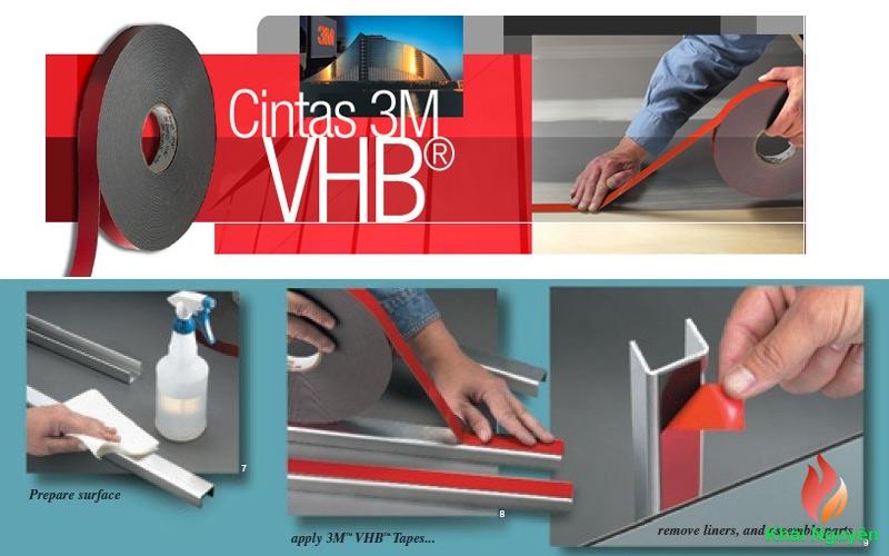 Băng keo 2 mặt 3M VHB 4945 10mmx33m (Trắng sữa)