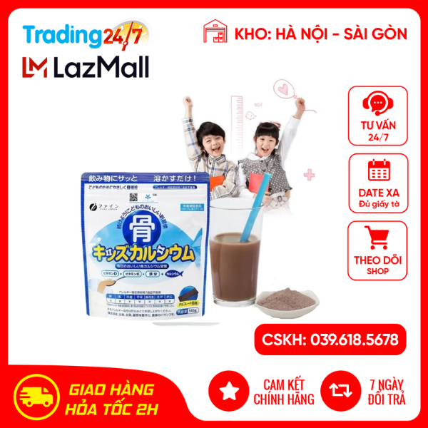 Bột canxi cá tuyết Fine cho trẻ em Nhật Bản (140g) nội địa Nhật Bản
