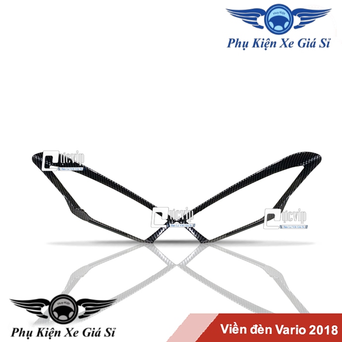 Ốp viền đèn trước vario 2018 - 2019 k2 carbon ms2050