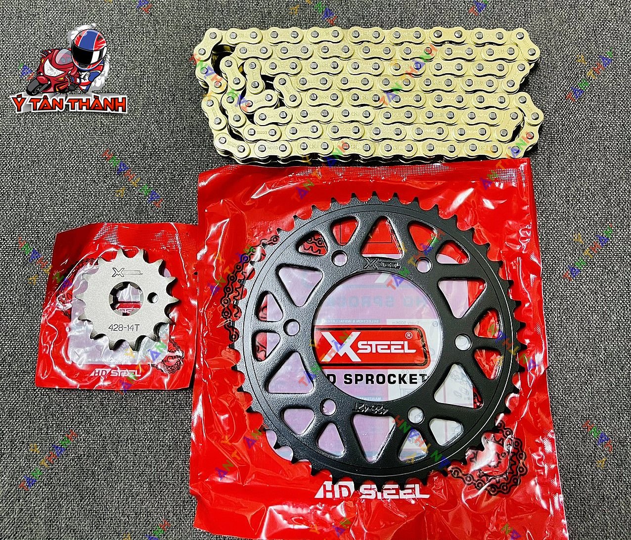 Nhông Sên Đĩa X1R Exciter 150 Đen