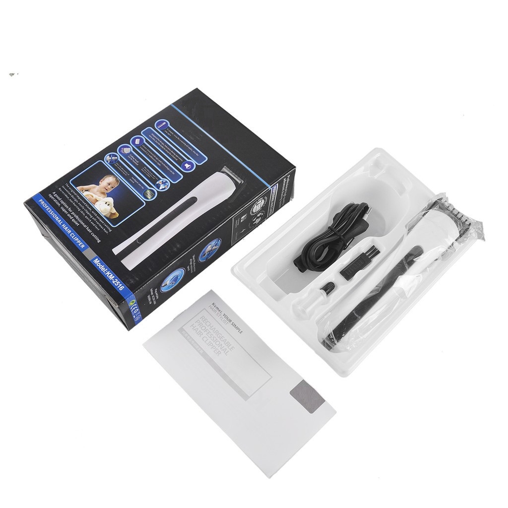 TÔNG ĐƠ CẮT TÓC TRẺ EM KM-2516  [Tông đơ hớt tóc - Tông đơ trẻ em - Máy hớt tóc - May cắt tóc ]