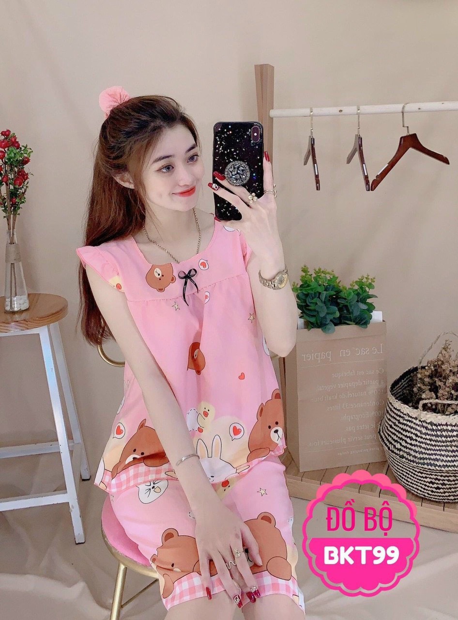 Bigsize 57-63Kg Đồ Bộ Lửng Vải Lụa Hàn Mềm Mịn