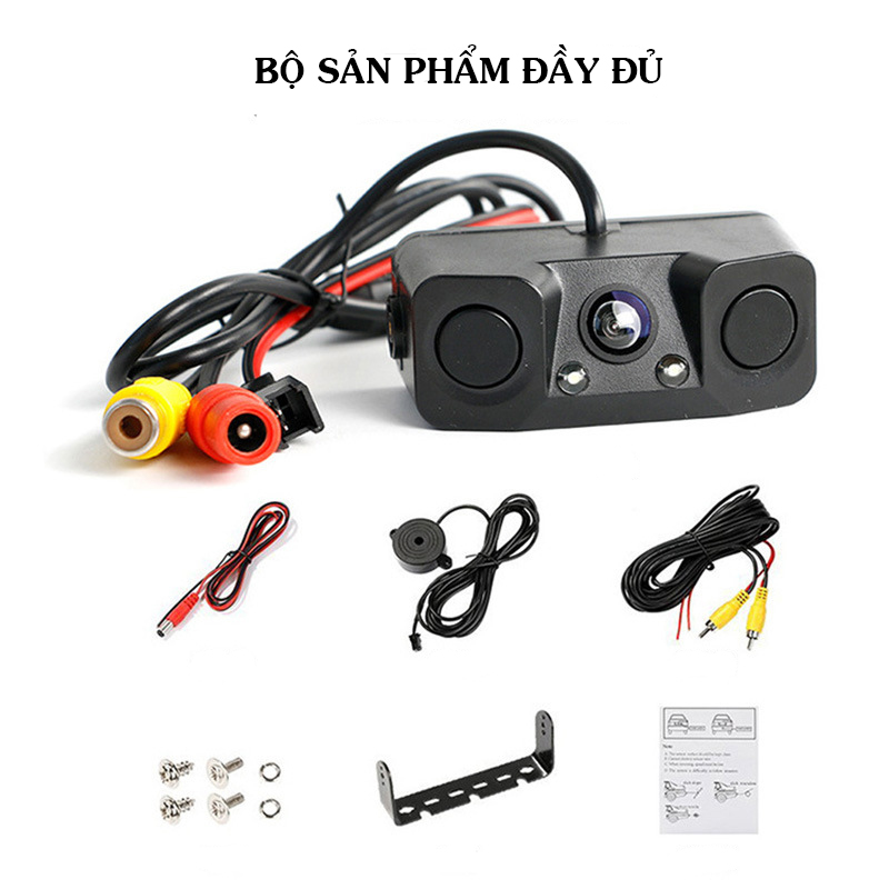 Cảm Biến Lùi Ô Tô Kèm Camera Lùi