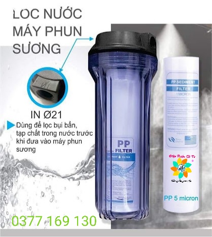 Bộ cốc lọc nước máy cho hệ thống phun sương