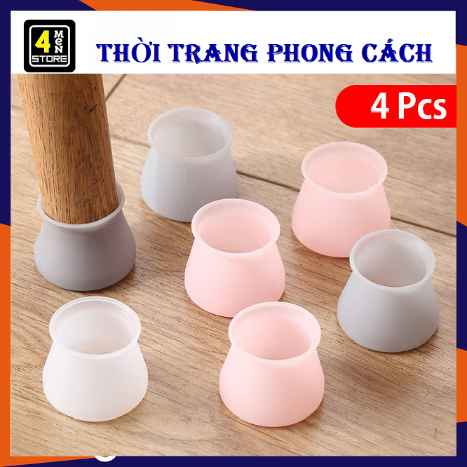 Combo 10 Vỏ bọc chân bàn ghế bằng silicon dày / Bộ 10 Nút Bịt Chân Bàn Chân Ghế Silicon Hình Tròn