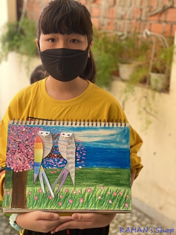Sổ vẽ giấy canson A4 dày (60 tờ)