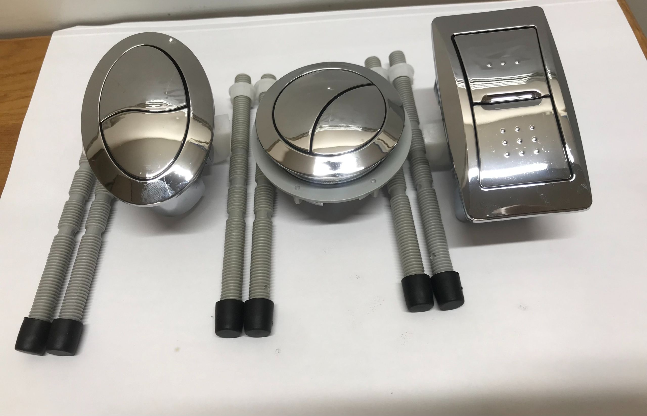 Nút nhấn bộ xả bồn cầu 2 nhấn tròn, ovan và vuông