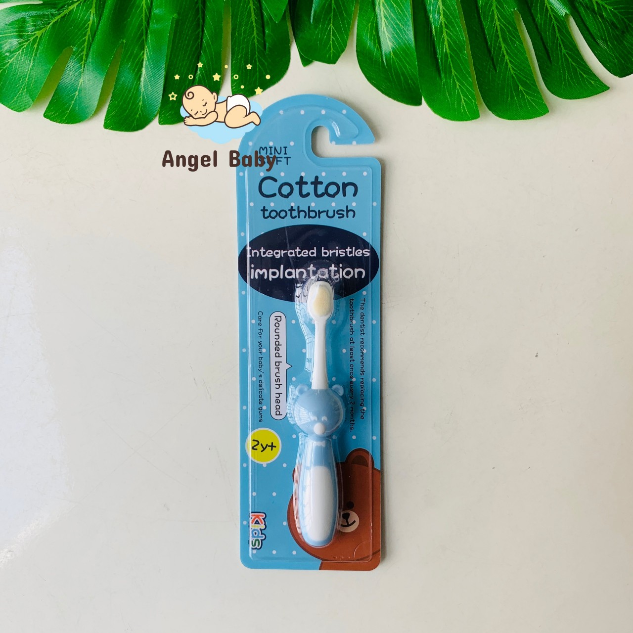 Bàn chải đánh răng cho bé lông tơ Cotton siêu mềm