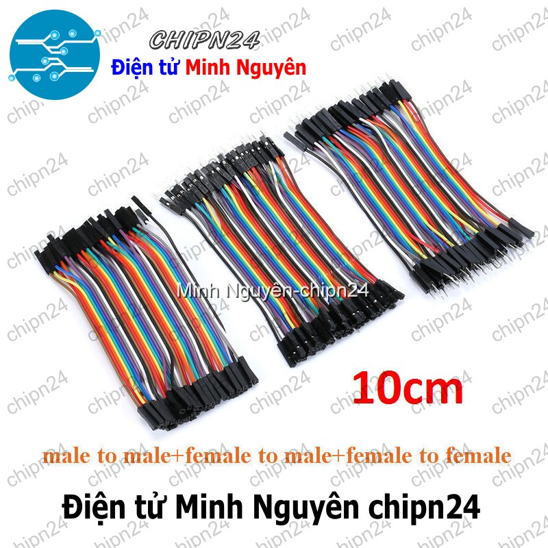 [20 sợi] (P67) Dây Cắm Test Board 10cm Đực-Đực - HH001419