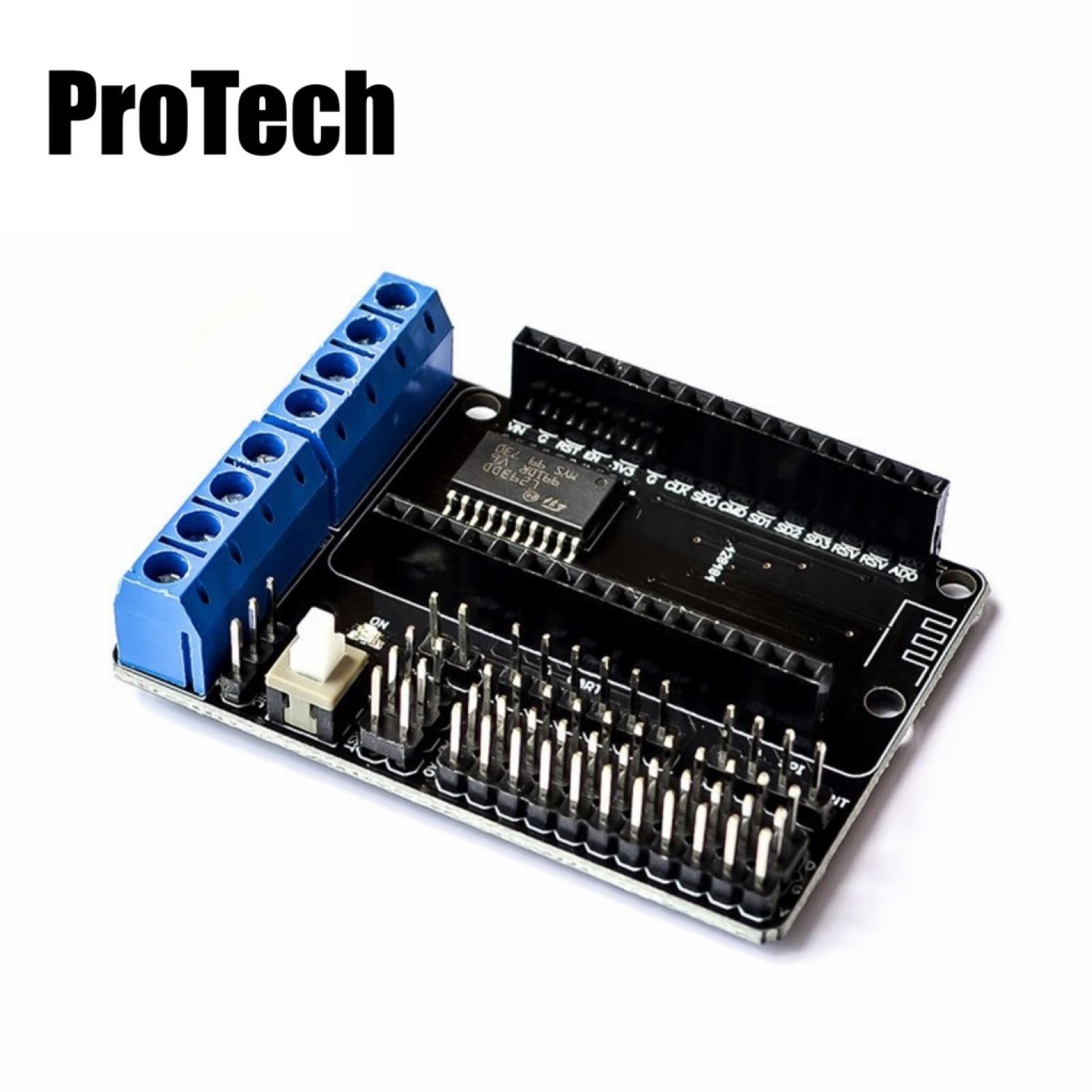 Đế Ra Chân Cho Node MCU ESP8266 CP2102 (Board Motor Driver L293D)