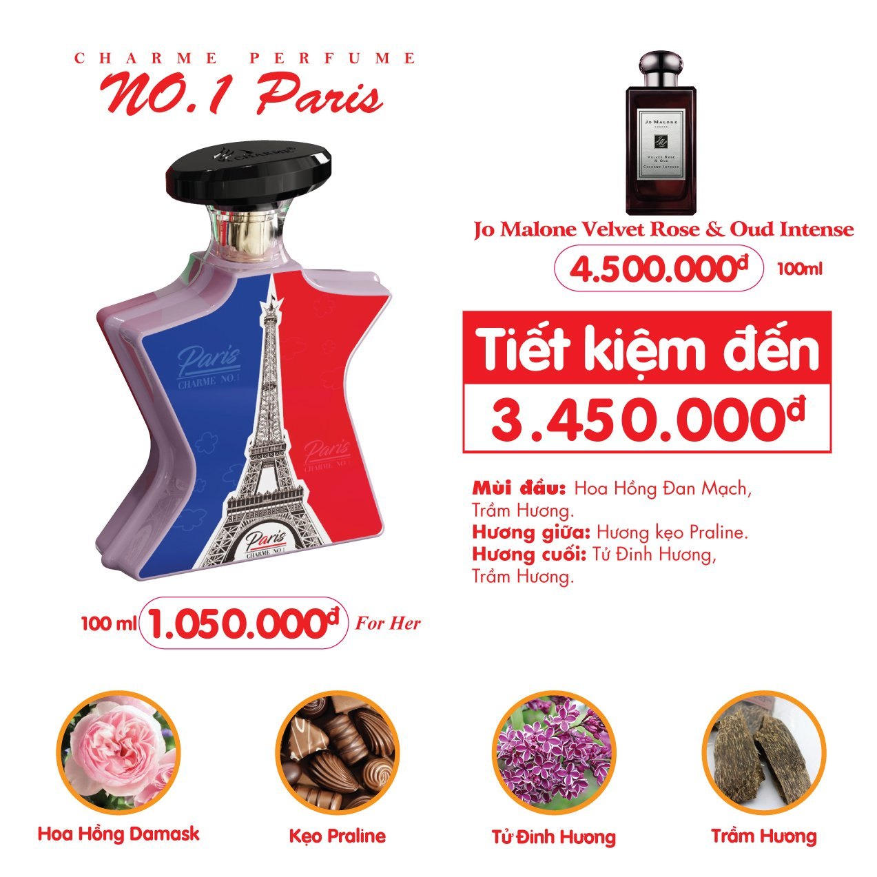 Nước Hoa Paris No.1 100ml