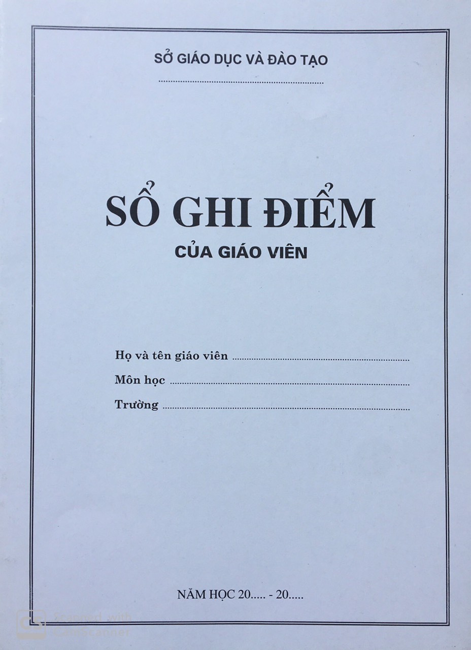 Sổ ghi điểm của giáo viên