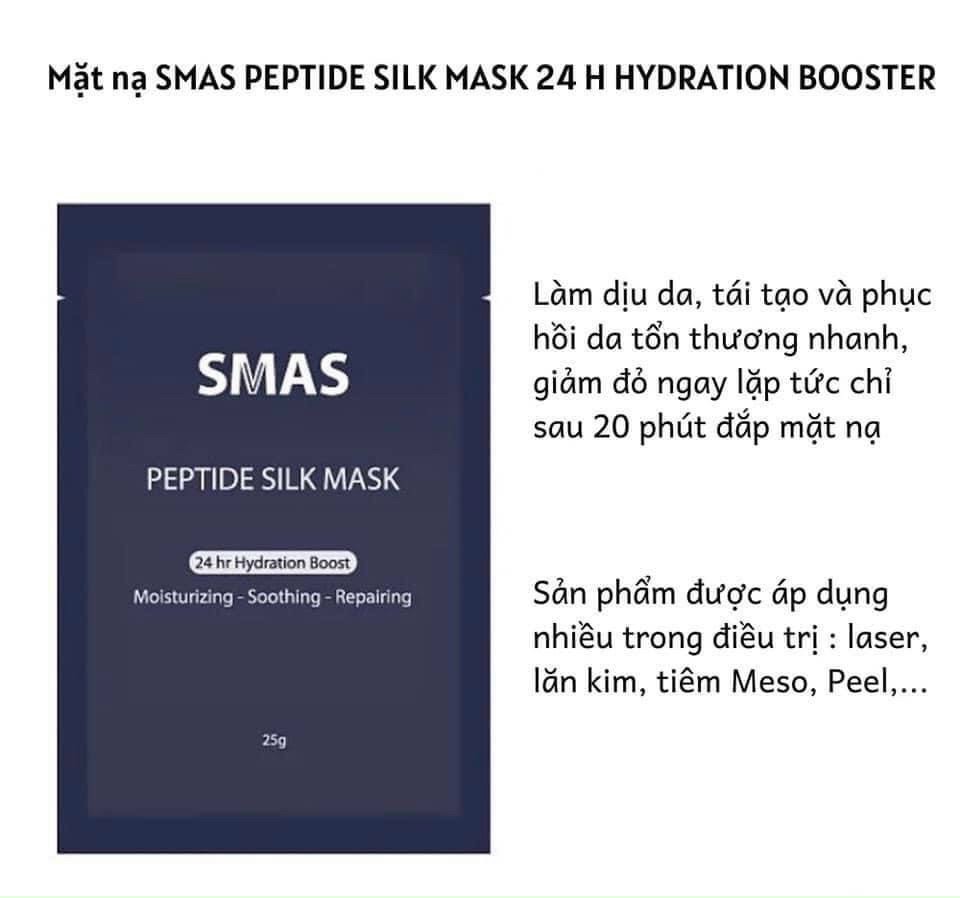 Mặt nạ SMAS Peptide Silk Mask cấp ẩm, làm dịu da