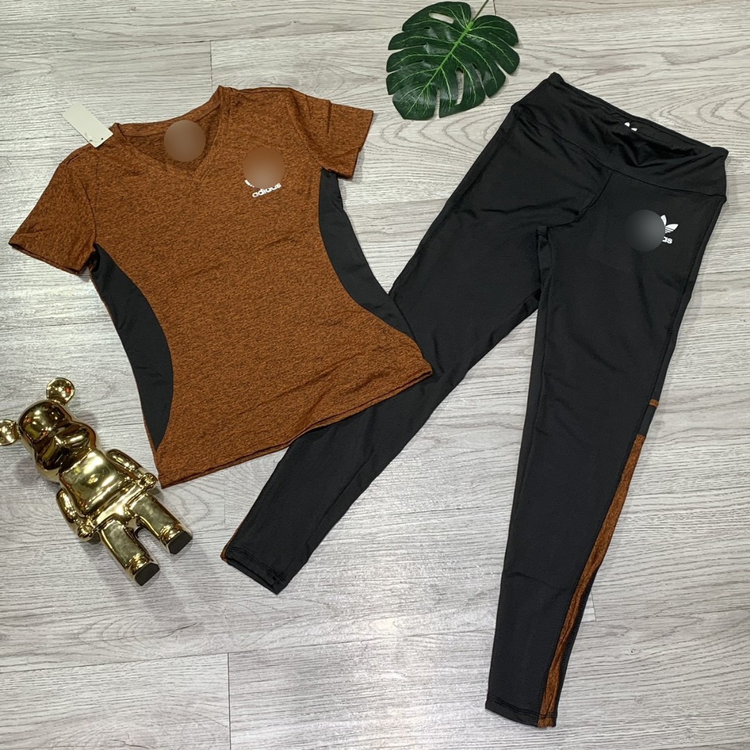 Đồ tập gym nữ bộ tập yoga aerobic nữ quần áo tập gym yoga aerobic nữ dáng đẹp chất vải co gian 4 chiều bộ quần dài áo thun phủ bụng Bin Sports BD040
