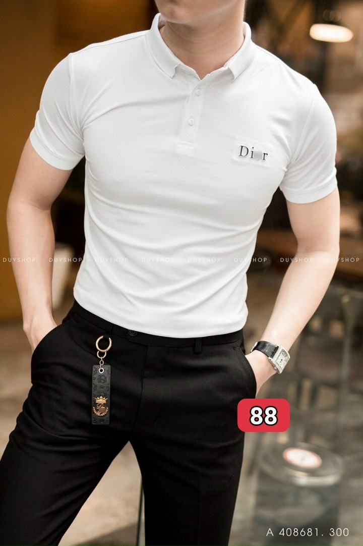 Áo thun polo nam vải thoáng mát thấm hút không xù lông cotton chuẩn shop pl88