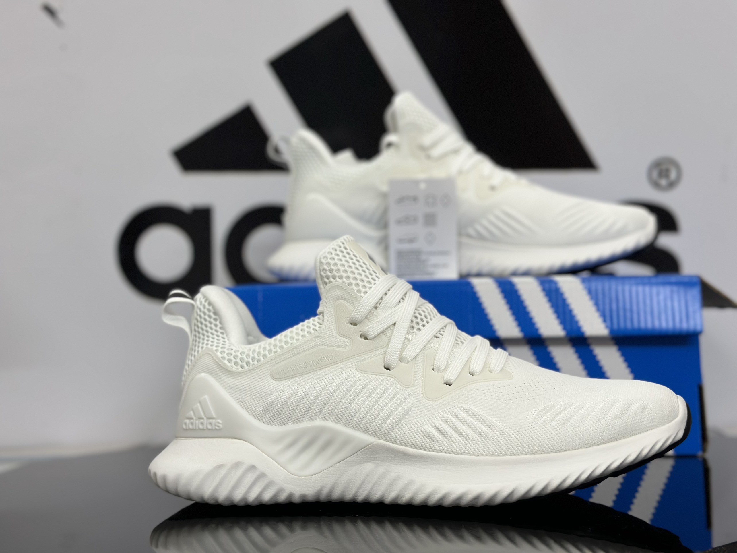 Giày adidas alphabounce beyound - giày cặp nam/nữ thể thao chạy bộ - tặng tất adidas chính hãng