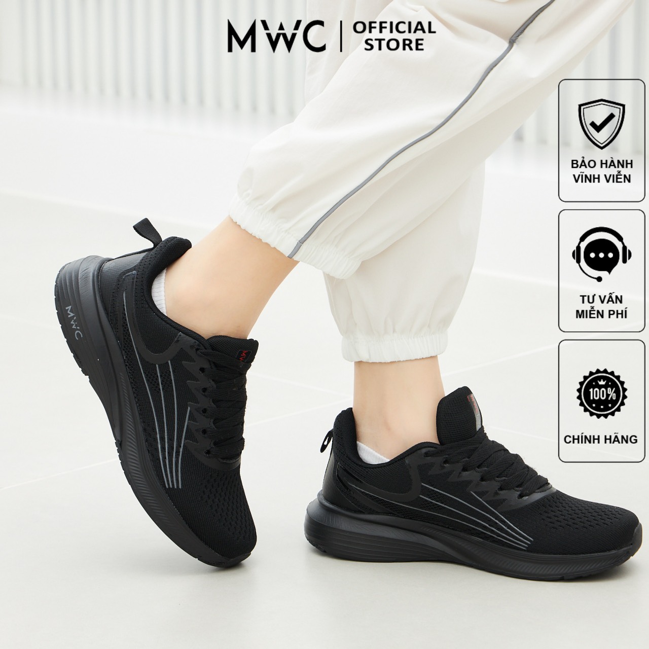 Giày Thể Thao Nữ MWC W799 - Thể Thao Nữ Chất Liệu Vải Dệt Êm Mềm Thoáng Khí