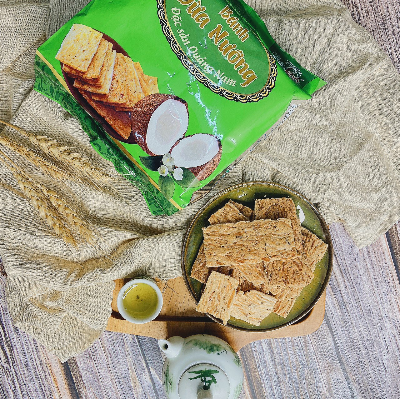 Bánh Dừa Nướng Bảo Linh Đặc Sản Quảng Nam, Thơm - Ngon - Giòn - Ăn Vặt