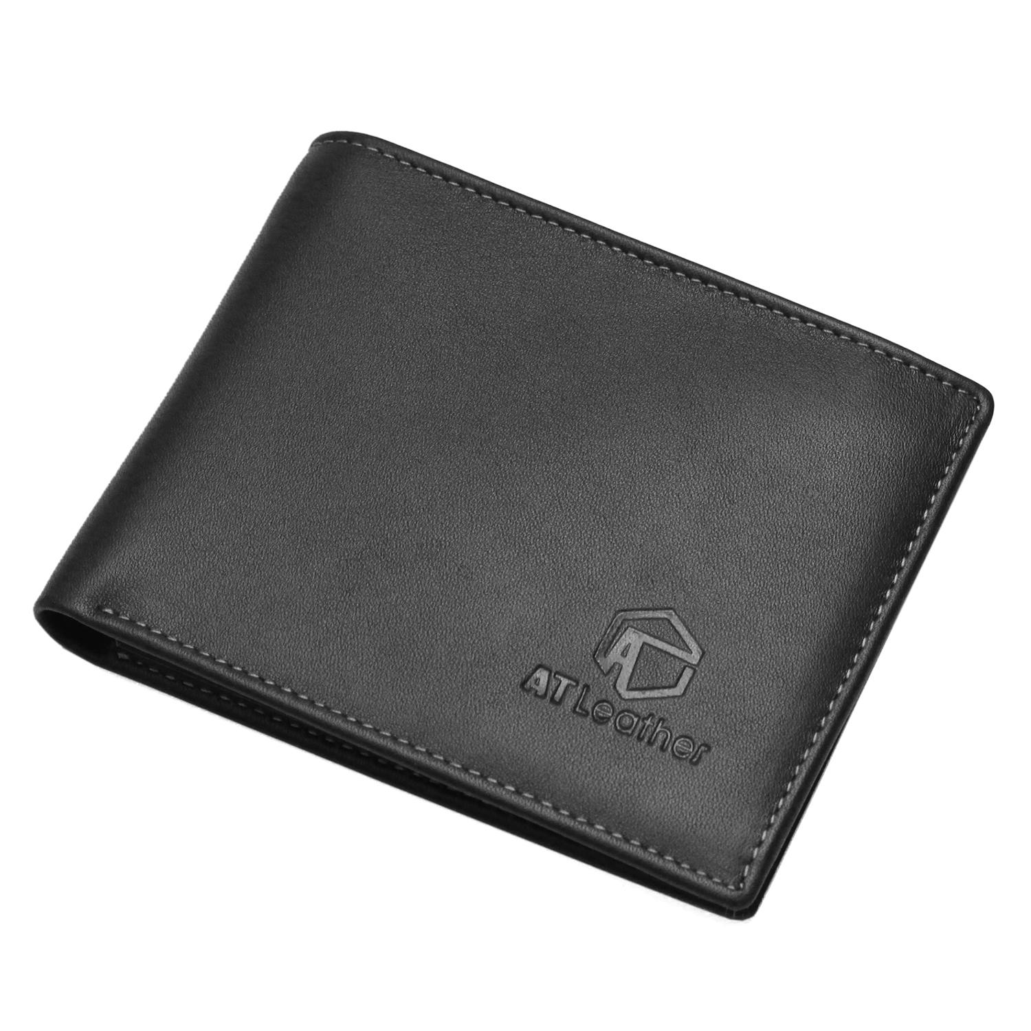Ví da bò nam cao cấp at leather 049 - da bò 100%