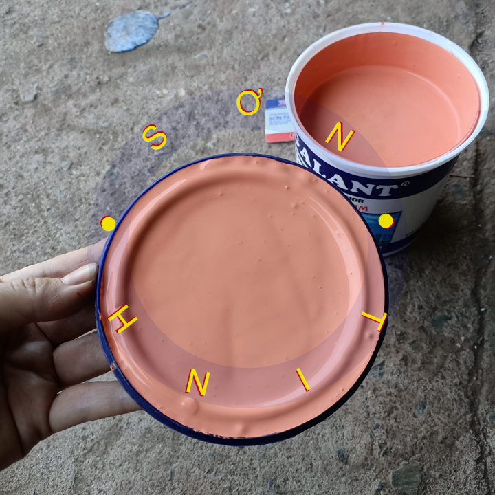 Sơn nước ngoài trời ngoại thất Galant màu gạch 148 800ml sơn tường phào chỉ bê tông thạch cao
