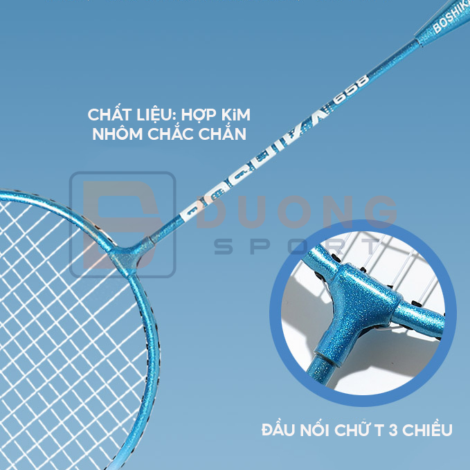 Bộ 2 Cây Vợt Cầu Lông BoShiKa Kèm Túi Đựng + 3 Trái Cầu Lông , Vợt cầu lông Zhibo mẫu mới