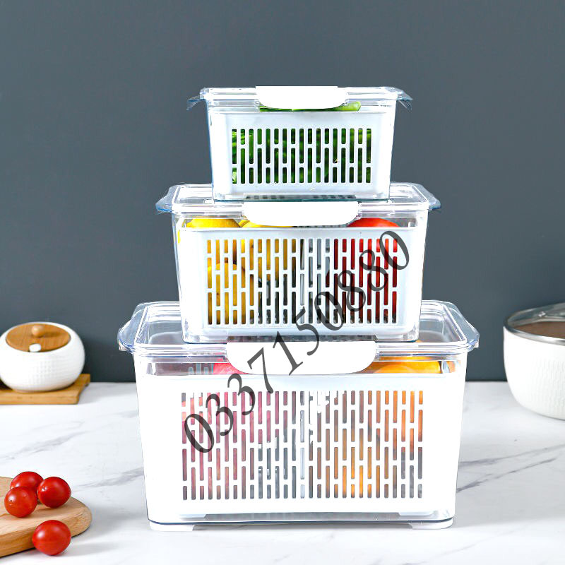 set 3 hộp đựng thực phẩm tử lạnh cao cấp
