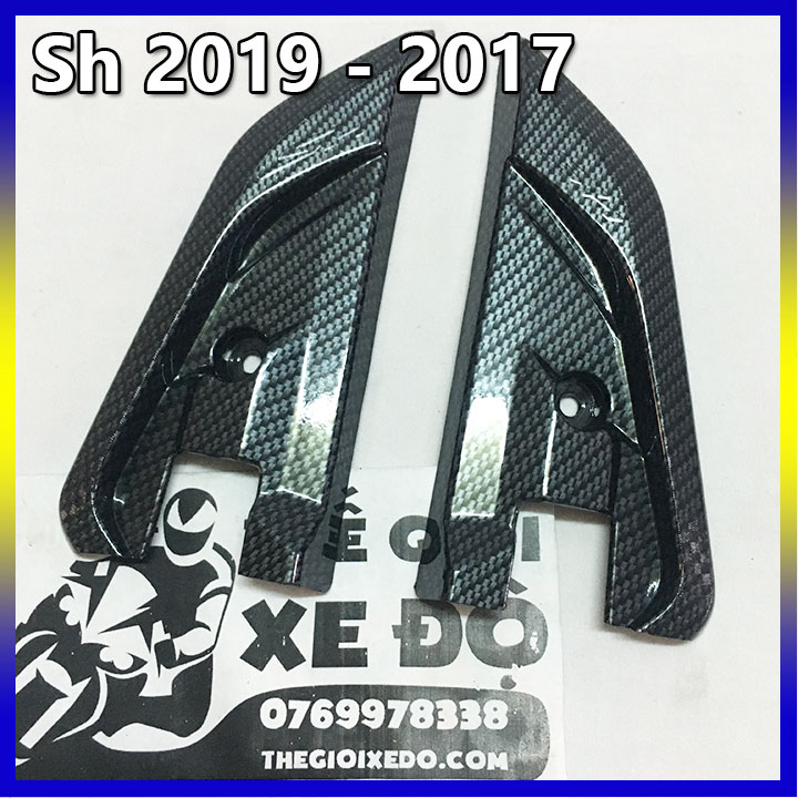ốp gác chân sau sh cacbon cho sh 2019 - 2017