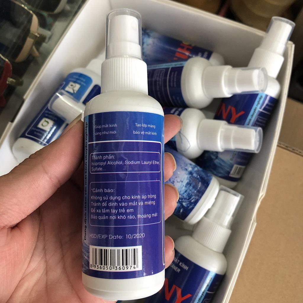 Chai nước rửa mắt kính chuyên dụng - Nước Xịt Rửa Mắt Kính Chuyên Dụng Shiny 80ml - Chai Nước Vệ Sinh Kính Mắt Đa Năng Dạng Xịt - Lọ Nước Lau Rửa Mắt Kính