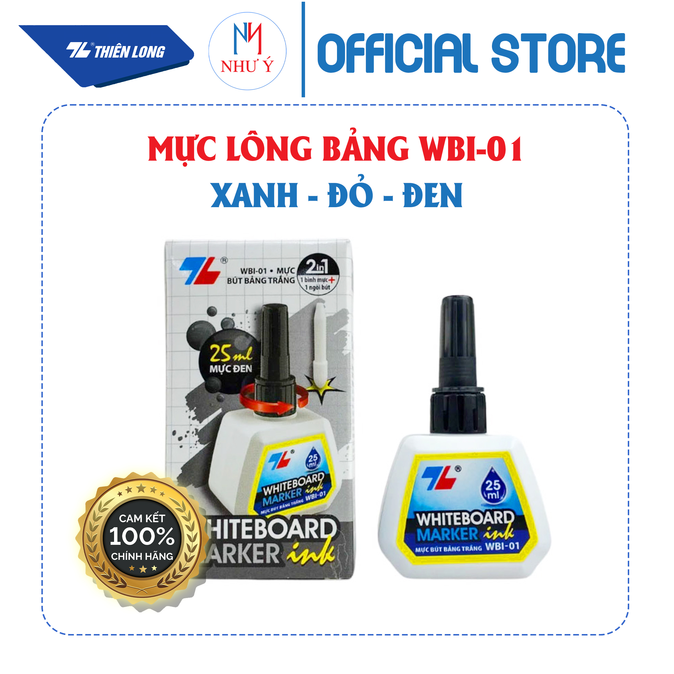 Mực lông bảng Thiên Long WBI-01