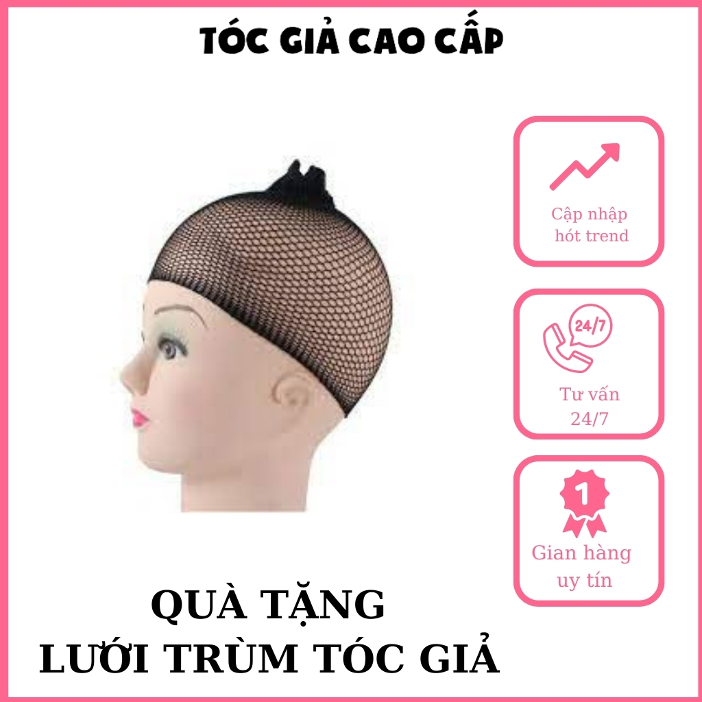 Tóc giả màu xám 😍FREESHIP😍 cả đầu 8136