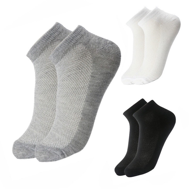 Combo gồm 10 đôi tất, vớ unisex cổ ngắn thông hơi thoáng khí cao cấp