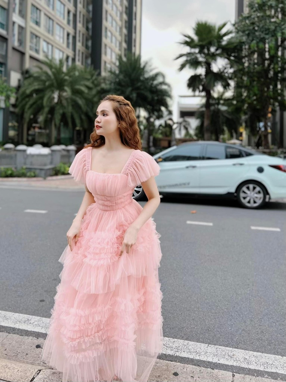 Đầm lưới tầng cực xinh up hhp shop