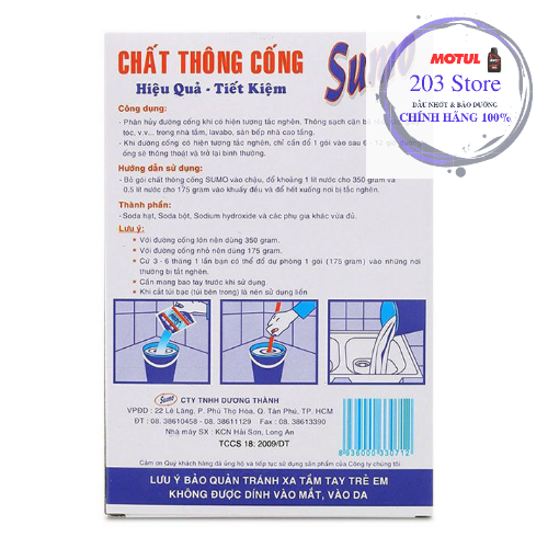 chất thông cống Sumo 175g