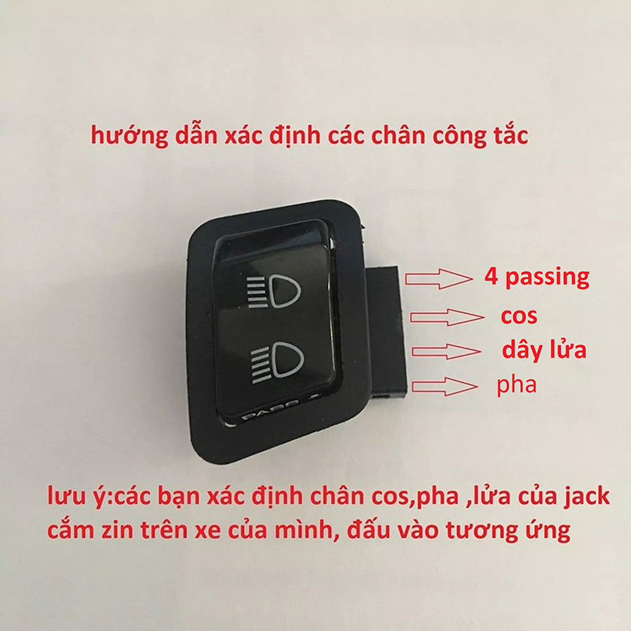 Công tắc Passing SH, Đá đèn pha xe Wave,Future,Winner HONDA