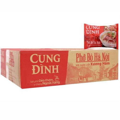 Thùng phở bò  Cung Đình 30 gói 68g