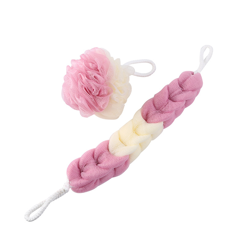 Set 2 bông tắm dài và tròn tiện dụng - UniLabel