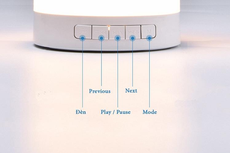 Loa Bluetooth Y02 Đèn Led Đổi Màu, Kiêm Đèn Ngủ Cực Đẹp