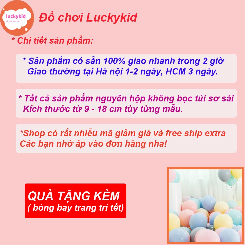 Đồ chơi trẻ em lắp ráp  Luckykid Bộ đồ chơi xếp hình lắp ghép mô hình  3D mini nhiều chi tiết cho bé trai bé gái