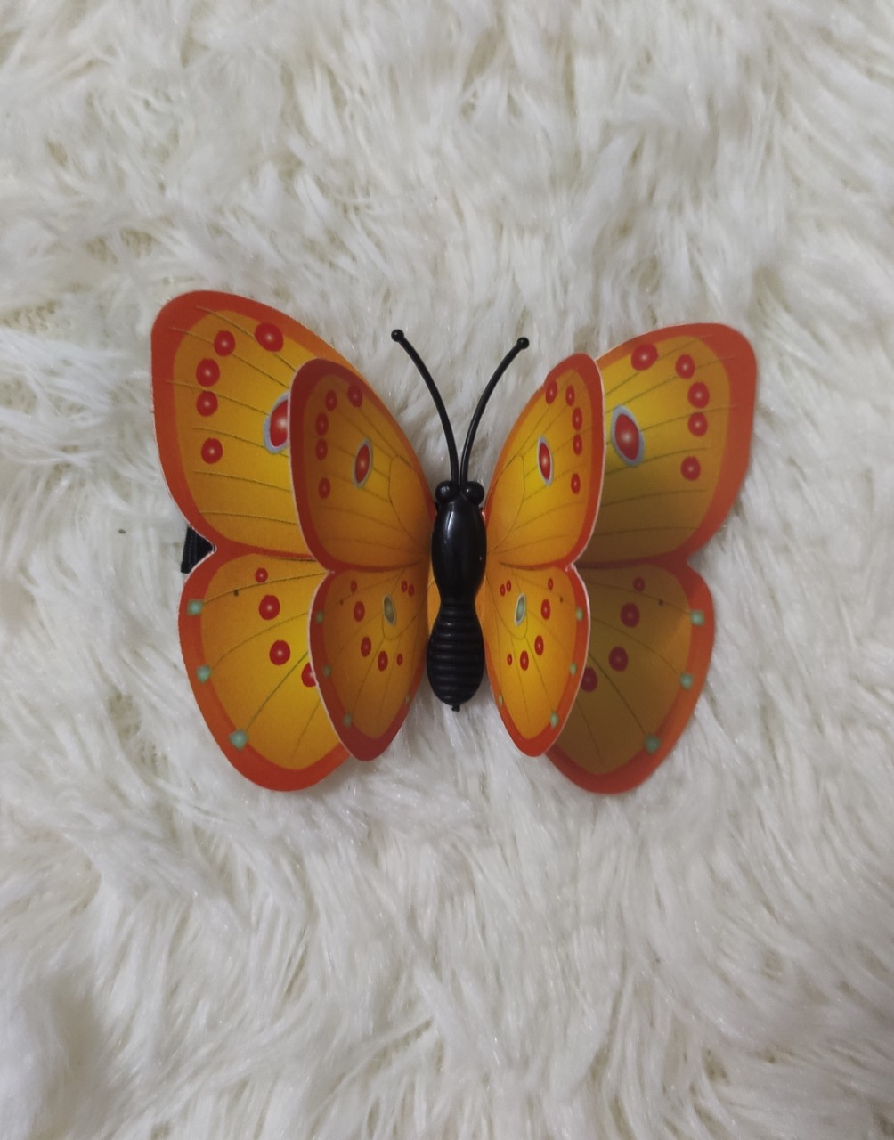 Kẹp handmade bướm nổi 2 lớp 3D