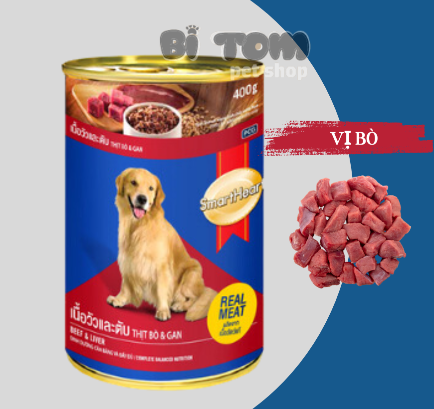 PATE CHO CHÓ SMARTHEART LON 400GR