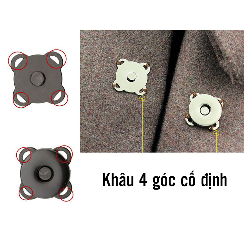 Magnetic Hand-Stitched Snap Button