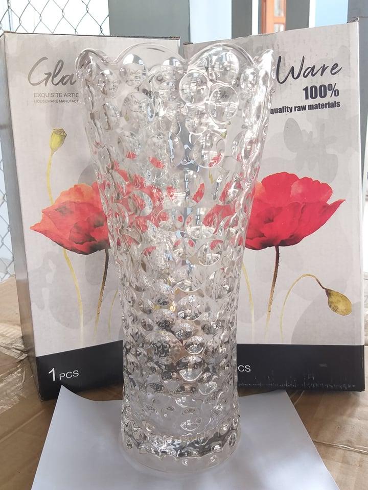 Bình cắm hoa pha lê cao cấp - cao 25cm mẫu mới