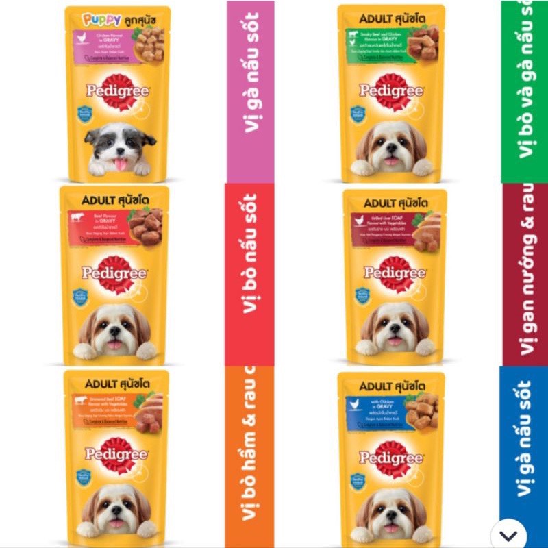 Pate Pedigree Cho Chó Gói 130gr