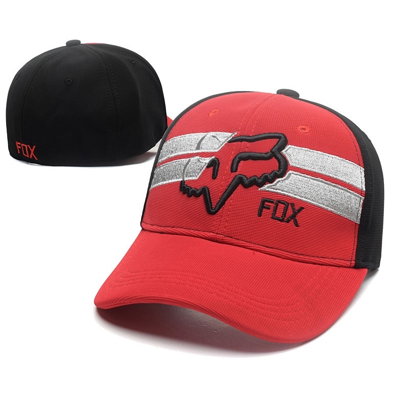 Ready Stock Fox Racing Snapback Hat hip-hop Baseball cap sports cap youth Hat outdoor Hat fashion Tiara Neutral Baseball Caps Hat -303