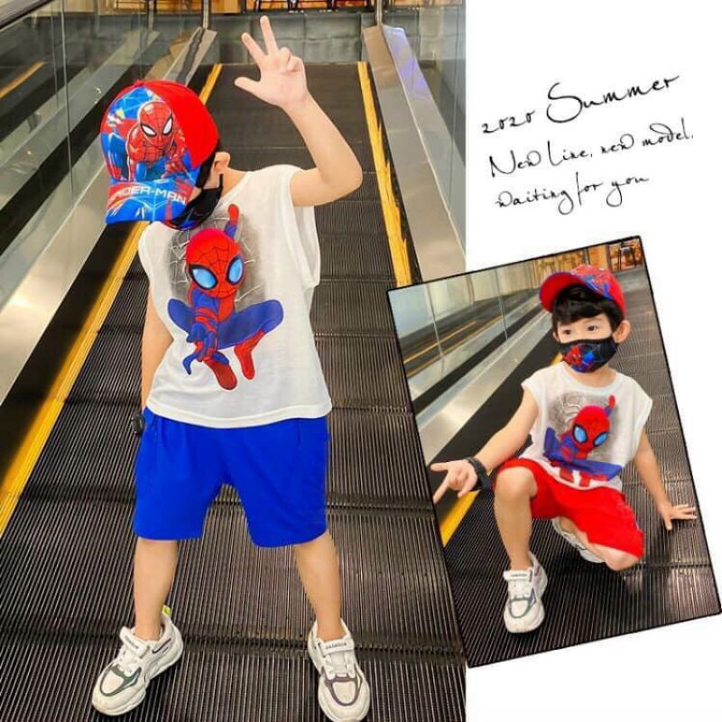 Bộ Sát Nách Spiderman Cho Bé