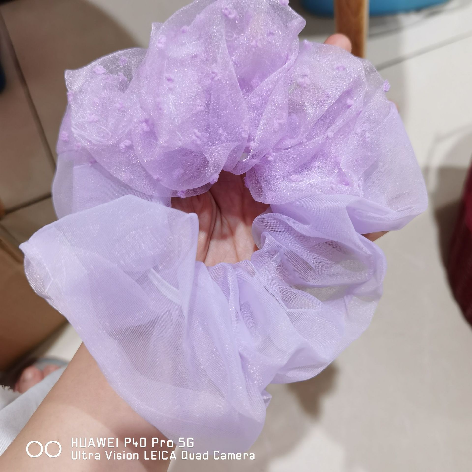[HCM]Cột Tóc Bèo Scrunchies To Vải Voan Siêu Hot