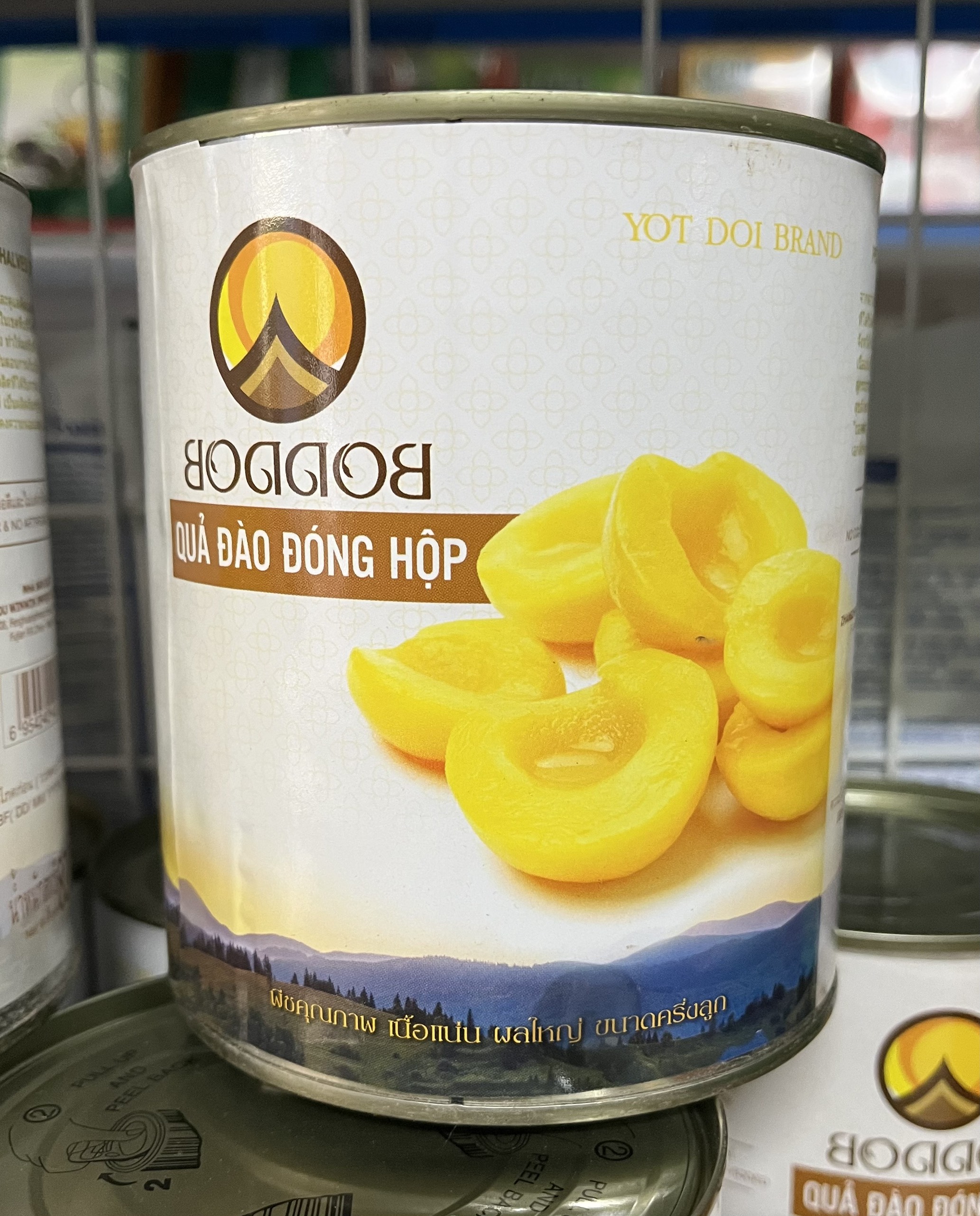 Boddob Pickled Peaches Can 820g