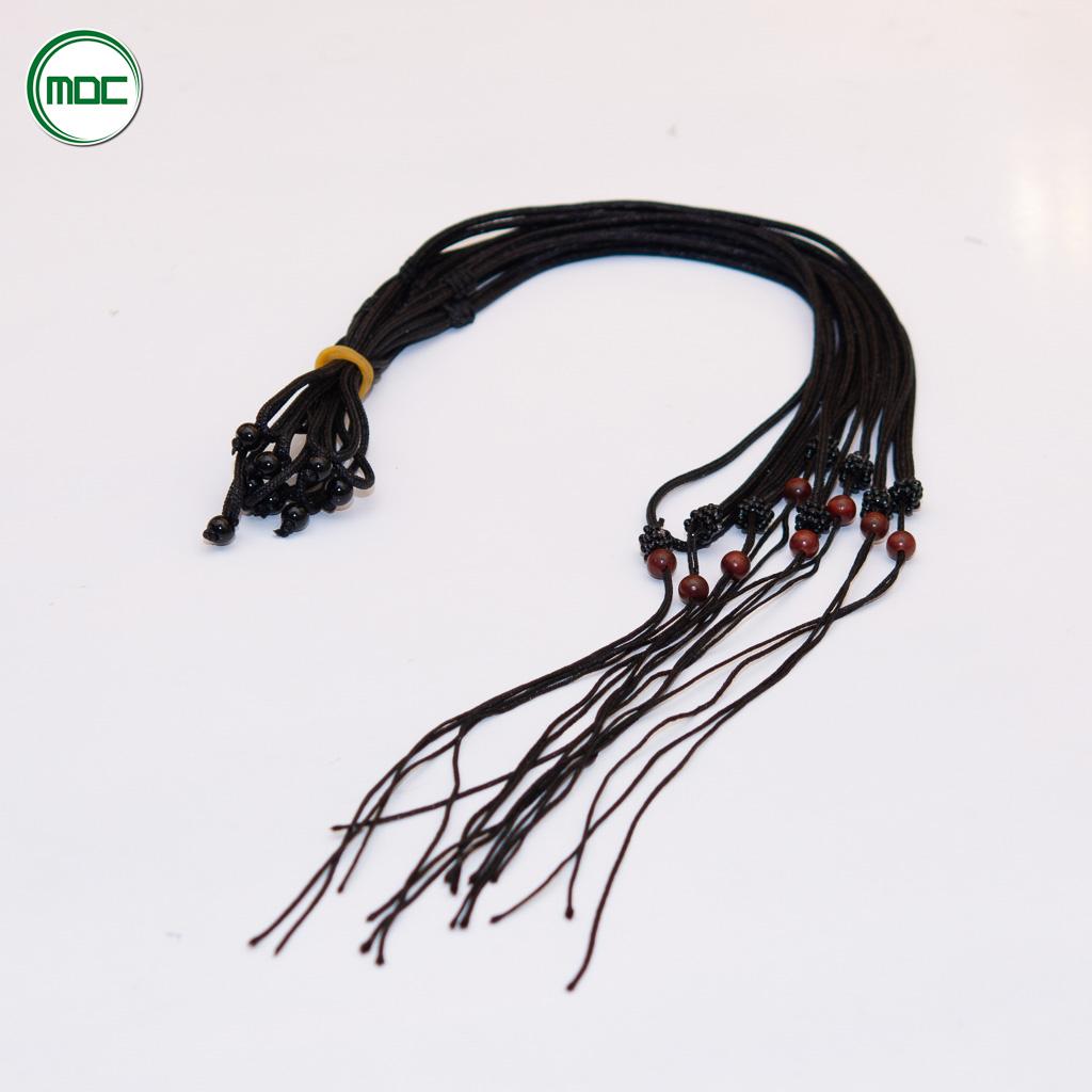 Dây đeo cổ phong thủy màu đen phối hạt